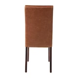 thumbnail of Chaise dossier haut en simili cuir Bolero marron patiné x2