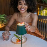 thumbnail of Zafferano Poldina Pro Dark Green LED-Tischlampe, wiederaufladbar und dimmbar, mit einer Akkulaufzeit von bis zu 12 Stunden.