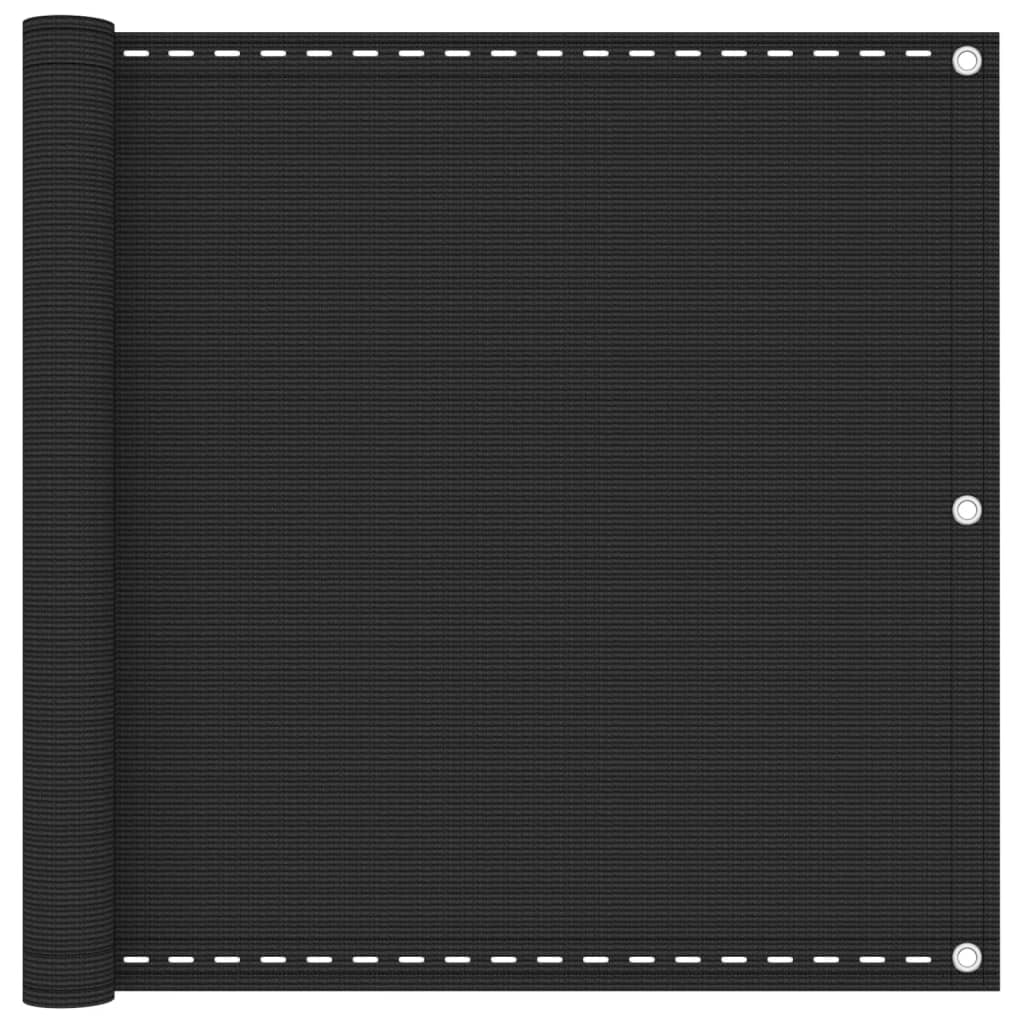vidaXL Balkonsichtschutz HDPE 90x600 cm Anthrazit