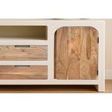 thumbnail of SIT Möbel Sideboard mit 2 Türen, 2 Schubladen, 1 offenes Fach | Akazie natur, Kalkputz weiß | B 150 x T 40 x H 80 cm | 14903-10