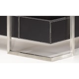 thumbnail of Eckschreibtisch Chefschreibtisch Schreibtisch Büromöbel 'Venedig' links in schwarz mit Kunstlederüberzug und Ziernähten Jet-Line