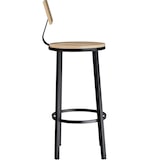 thumbnail of tectake Juego de 2 taburetes altos POOLE - Madera Industrial Clara, Roble Sonoma