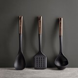 thumbnail of BERGNER - Set aus 3 Pfannen Ø18/Ø22/Ø26 cm Jolie Schmiedaluminium, geeignet für Induktion Set 3 Küchenutensilien aus schwarzem PBT und Kupfer