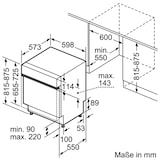 thumbnail of Siemens iQ500, Teilintegrierter Geschirrspüler, 60 cm, Gebürsteter Stahl SN55ES12CE