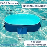 thumbnail of Starlyf Foldable Pool, Planschbecken, faltbarer Pool ohne Aufblasen, langlebig & robust, 600 Liter, 137cmx210cm