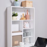 thumbnail of Wandschreibtisch Klapptisch 60x95x147 cm mit 5 Fächern Schreibtafel Wandmontage platzsparend MDF Schwarz