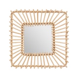thumbnail of Miroir mural carré en Rotin 40 x 40 cm
