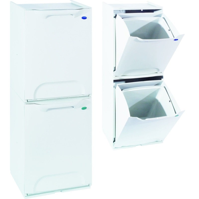 Contenedor de reciclaje Apilable Duett Gris