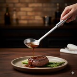 thumbnail of Mestolo per salsa in acciaio inox 270 mm - Equipementpro