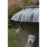 thumbnail of Strandkorb - bene living - Schleswig Pinie Zweisitzer - PE mokka - Modell 555