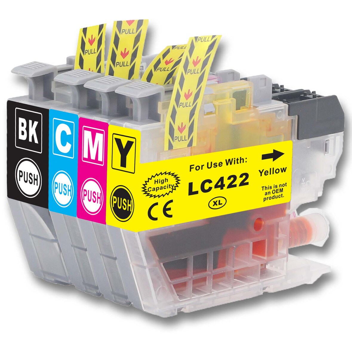 Gigao LC-422 XL Tintenpatronen Set kompatibel mit Brother für MFC-J6540DW - 4er Pack BCMY