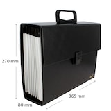 thumbnail of Porta-documentos tipo acordeão “Project” preto