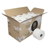 thumbnail of Toilettenpapier BlackSatino, Original Kompaktrolle, weiß, 100 % Recycling, 2-lagig, 712 Blatt, 24 Rollen im Karton #313840