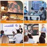 thumbnail of HOMCOM Telo Proiettore 84" con Treppiede 200x8x118 cm Nero