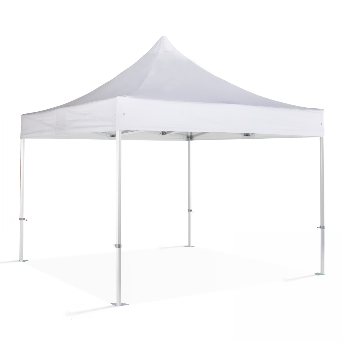 MobeventPro Faltzelt 4x4m 520g/m² 50mm M2 - Aluminum und Polyester - Weiß
