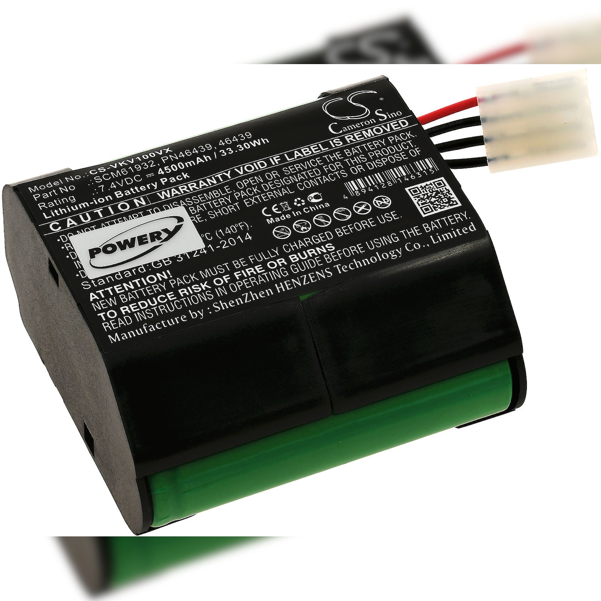 Powery Akku passend für Saugroboter Vorwerk Kobold VR100 / Typ 46439