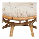 thumbnail of Fauteuil en Rotin style loveuse et Coussin en Coton H 80 cm