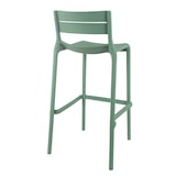 thumbnail of Set van 4 saliegroene kunststof terrasstoelen