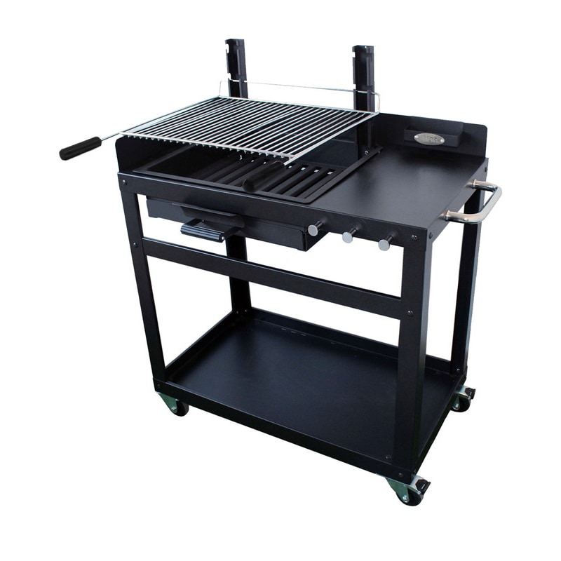 IMOR®  Carro con Barbacoa de Carbón y Leña Mod. Kit AVILÉS