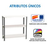 thumbnail of SimonRack Metallregal mit Schrauben 1000x800x500 mm, 3 Böden, 100 kg Biegepunkt, Anthrazit/Weiss - Comfort