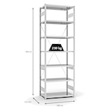 thumbnail of PROREGAL Fachbodenregal Stecksystem | Grundregal | HxBxT 300x100x50cm | 7 Ebenen | Fachlast 230 kg | Einseitig nutzbar | Lichtgrau