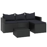 thumbnail of vidaXL Loungeset poly rattan zwart