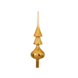 thumbnail of Christbaumspitze Glas Motiv Ranken mit Blätter 34cm gold
