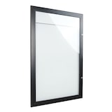 thumbnail of Danieli Store | Tablón de anuncios con cerradura | Tablones magnéticos de aluminio para exteriores con puerta abatible, acabado en negro (4xA4)
