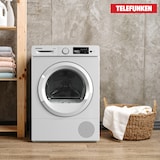 thumbnail of Telefunken Wärmepumpentrockner für 7 kg Wäsche, Trockner Frontlader, Wäschetrockner mit Knitterschutz, leise, TWP7EW
