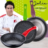 thumbnail of San Ignacio - Cassel 14/16/18/20/24 cm Edelstahl-Kochgeschirrset mit 18/22/26 cm Jolie-Pfannenset aus geschmiedetem Aluminium