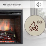 thumbnail of BALDERIA Calida 33, chimenea eléctrica empotrable, efecto llama LED, calefacción