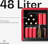 thumbnail of PopLife Getränkekühler Kühlschrank 0-10°C Retro-Design Rot