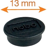 thumbnail of Ímanes magnéticos para quadro branco Nobo, embalagem de 10 ímanes coloridos de 13 mm.