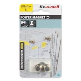 thumbnail of fix-o-moll Neodym Magnete Kegel 15mm silber