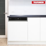 thumbnail of Telefunken Geschirrspüler 60 cm teilintegrierbar, Einbau Spülmaschine, 12 Maßgedecke, 6 Programme, AquaStop, GET6012DI