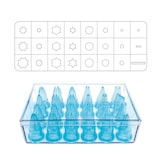 thumbnail of 24 Boquillas de policarbonato formas variadas ARTIPAS