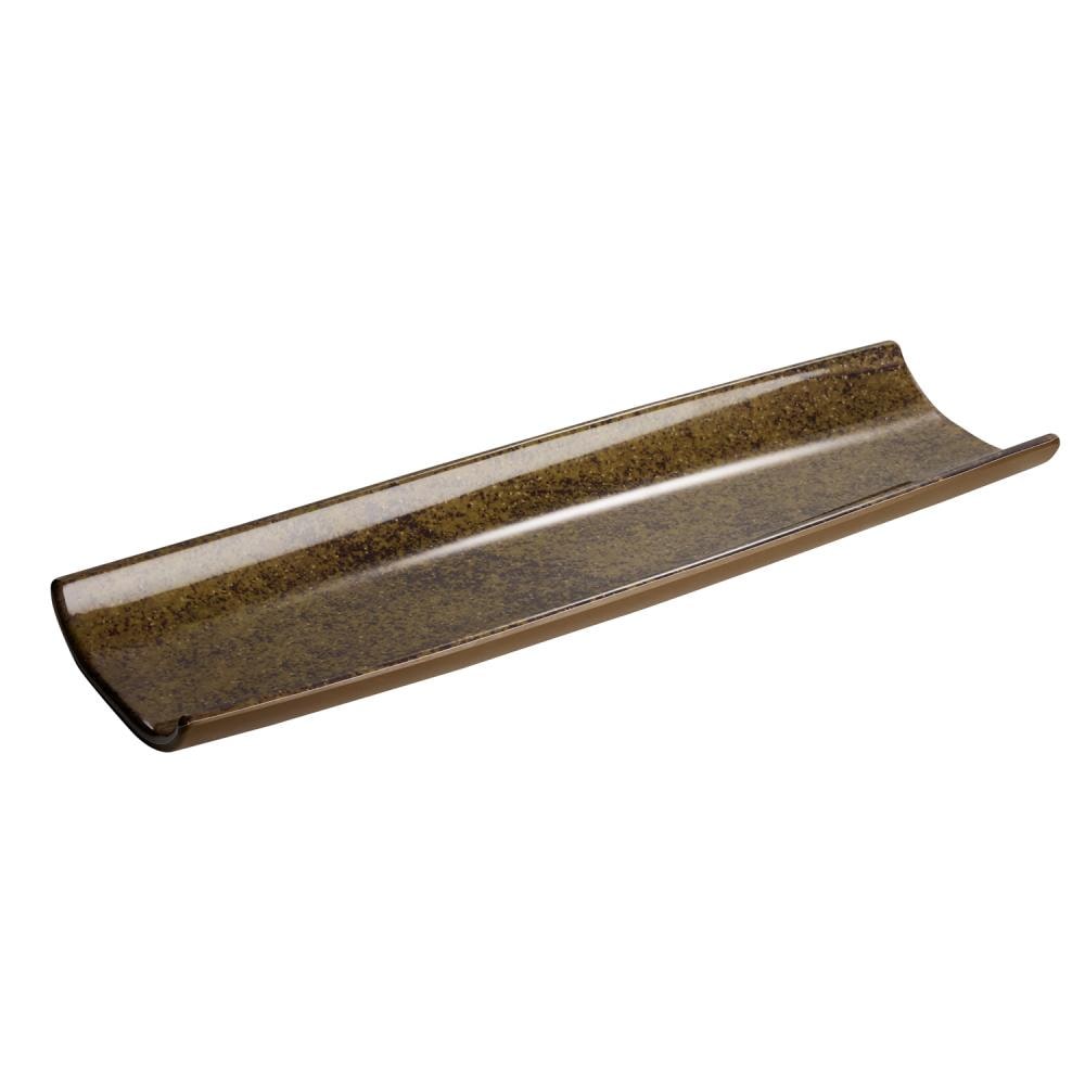 APS 85553 Sushiplateau/plank UMI - bruin melamine, 41 x 13 cm, stapelbaar, vaatwasmachinebestendig