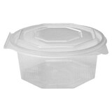 thumbnail of 10x Achteckbecher klar mit angehängtem Deckel  750 ml (PP)