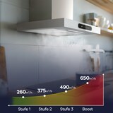 thumbnail of CIARRA Campana extractora Dynamic A+++ 650 m³/h 60 cm WIFI APP Funcionamiento SensorTouch Campana de pared acero inoxidable cristal blanco VM6102W