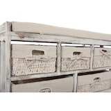 thumbnail of Kommode und Sitzbank mit 5 Schubladen, 45x77x36cm, Shabby-Look, Vintage ~ weiß
