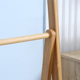 thumbnail of HOMCOM toallero de pie de bambú con 3 barras toallero escalera plegable con 3 etantes de almacenamiento para baño lavadero 53x30,5x152 cm natural
