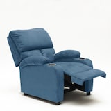 thumbnail of Poltrona relax reclinabile poggiapiedi portaoggetti Laura Light - Azzurro-SR6201FAZ