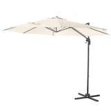 thumbnail of SVITA Zwenkparasol 3m met beschermhoes Parasolstandaard opvulbaar 4-delige kantelparasol Zwenkparasol Beige