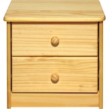 thumbnail of Möbilia Kommode | 2 Schubladen | Kiefer-Holz massiv | B 43 x T 35 x H 42 cm | natur | 19020000 | Serie KOMMODE
