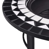 thumbnail of vidaXL Feuerstelle Mosaik Keramik Schwarz und Weiß 68 cm