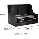 thumbnail of MF - Barbecue argentino da giardino a legna e carbone modello Coven rosso con tavolo
