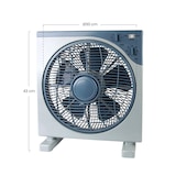 thumbnail of Tischventilator Ø30cm 50W 3 Geschwindigkeiten Grau/Blau Box Raydan Home