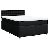 thumbnail of vidaXL Boxspringbett mit Matratze Schwarz 140x190 cm Stoff