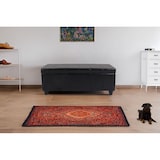 thumbnail of Panca contenitore Kriens, pelle + finta pelle, 112x45x45cm ~ marrone