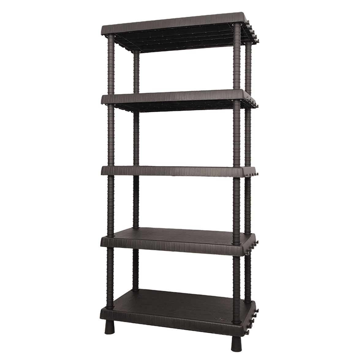 Artplast - Davide d+ Modulaire rekken met 5 planken 82x4x164,5 cm in zwart